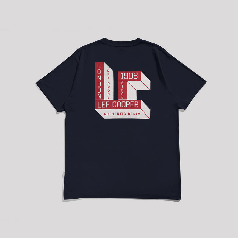 Lee Cooper T-Shirt Sign Navy