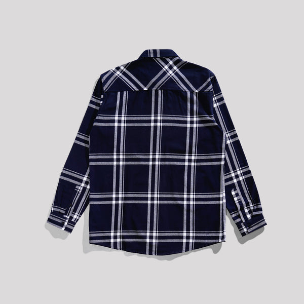 Lee Cooper Flannel Shirt Callum Dark Blue