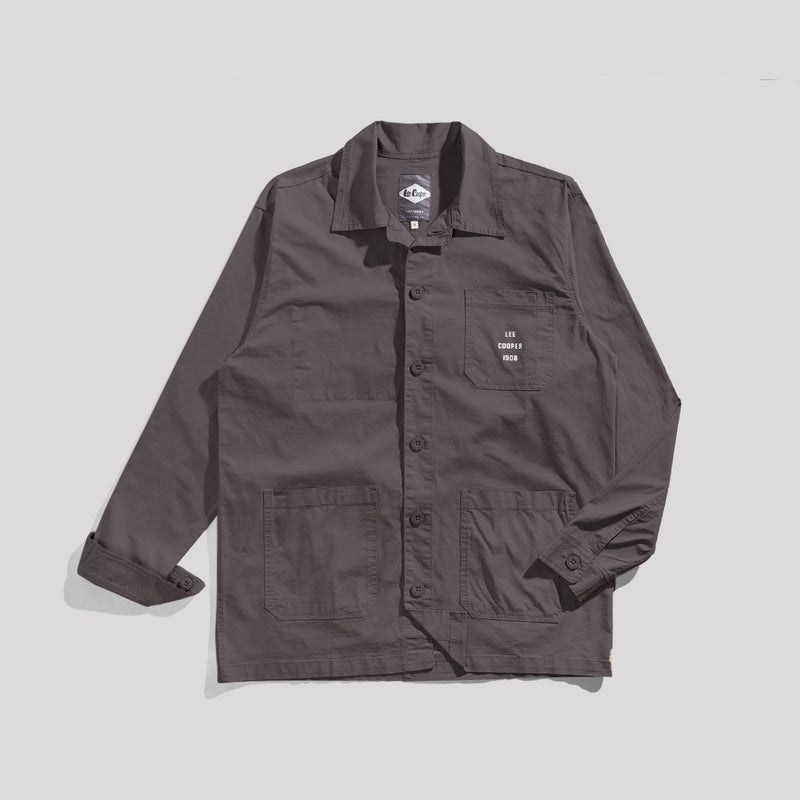 Lee Cooper Chore Jacket Dark Grey