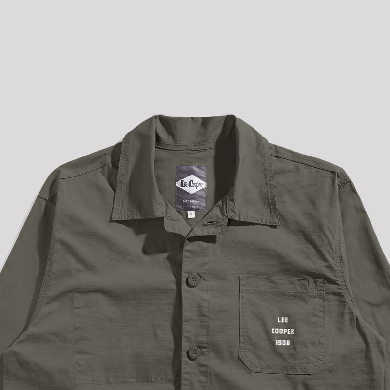 Lee Cooper Chore Jacket Olive