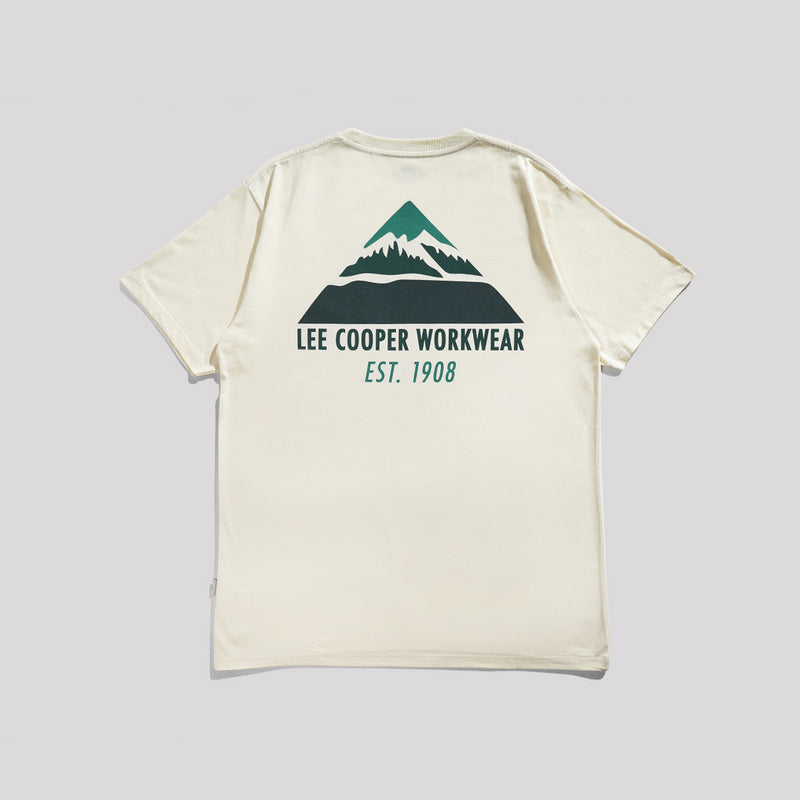 Lee Cooper T-Shirt Triangle Cream