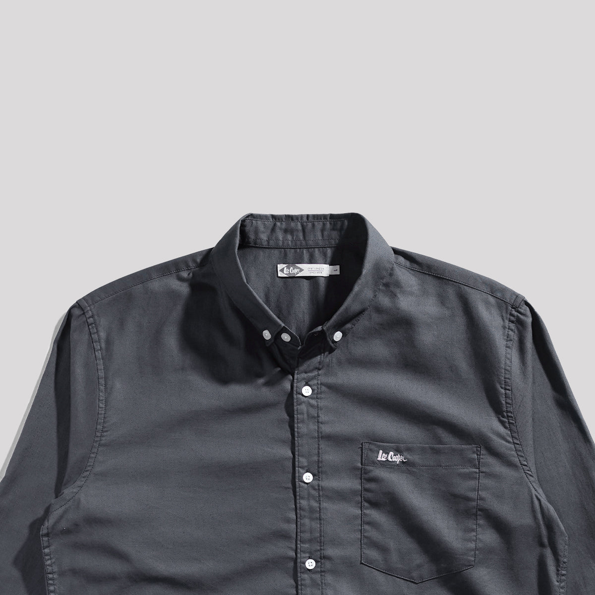 Lee Cooper Long Shirt Dayton Dark Grey