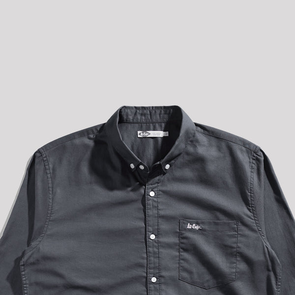 Lee Cooper Long Shirt Dayton Dark Grey