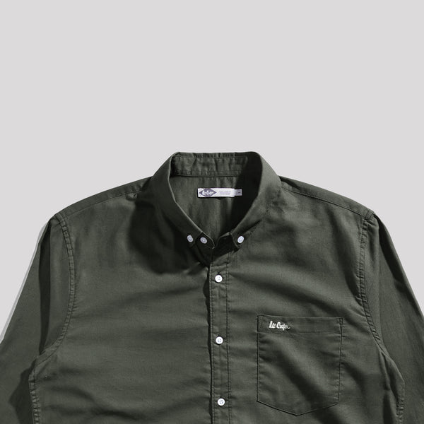 Lee Cooper Long Shirt Dayton Dark Olive