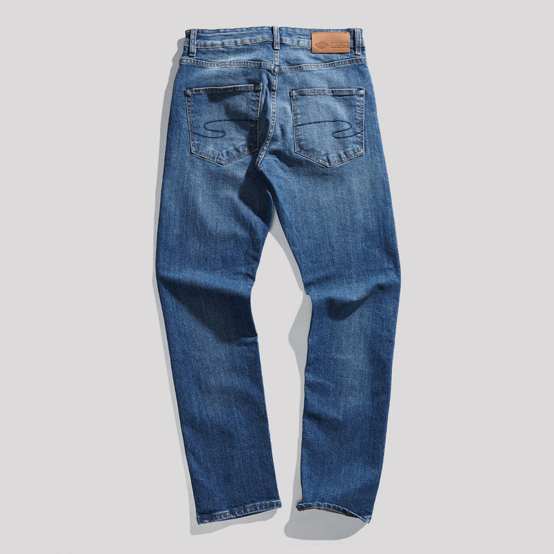 Lee Cooper Jeans Arthur Worn Medium Blue Non Stretch