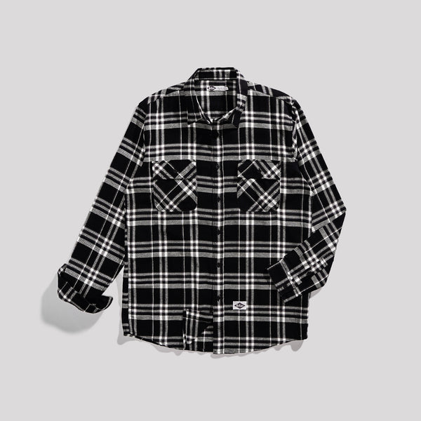 Lee Cooper Flannel Shirt Ethan Black