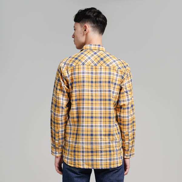 Lee Cooper Flannel Shirt Rhys Yellow