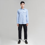 Lee Cooper Flannel Shirt Ethan Light Blue