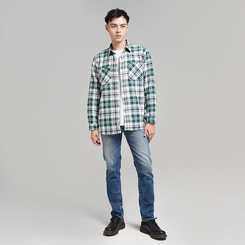 Lee Cooper Flannel Shirt Rhys Green