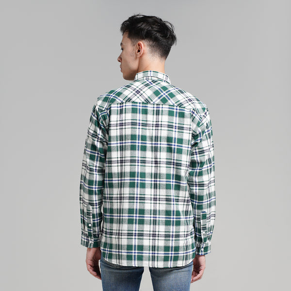 Lee Cooper Flannel Shirt Rhys Green