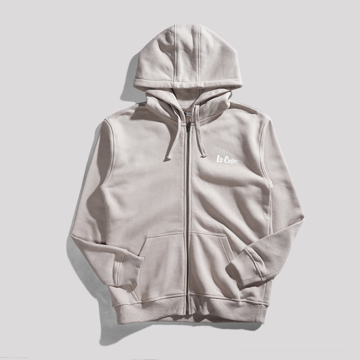 Lee Cooper Logotype Hoodie Khaky