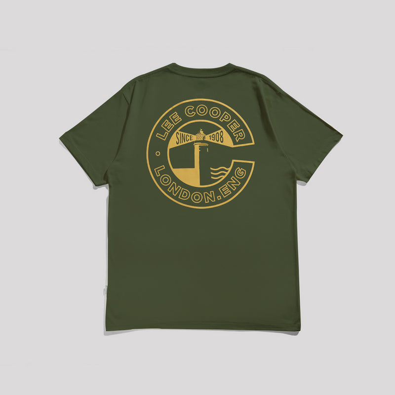 Lee Cooper T-Shirt Light House Olive