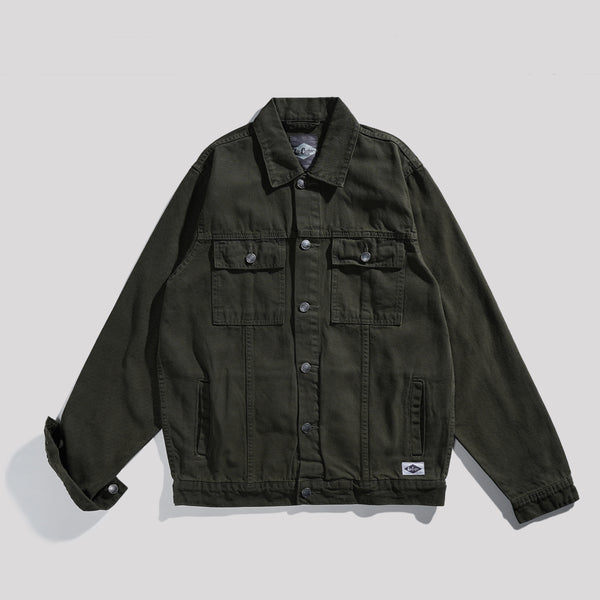 Lee Cooper Jacket Denim Keegan Olive