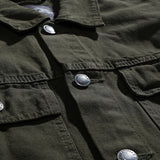 Lee Cooper Jacket Denim Keegan Olive