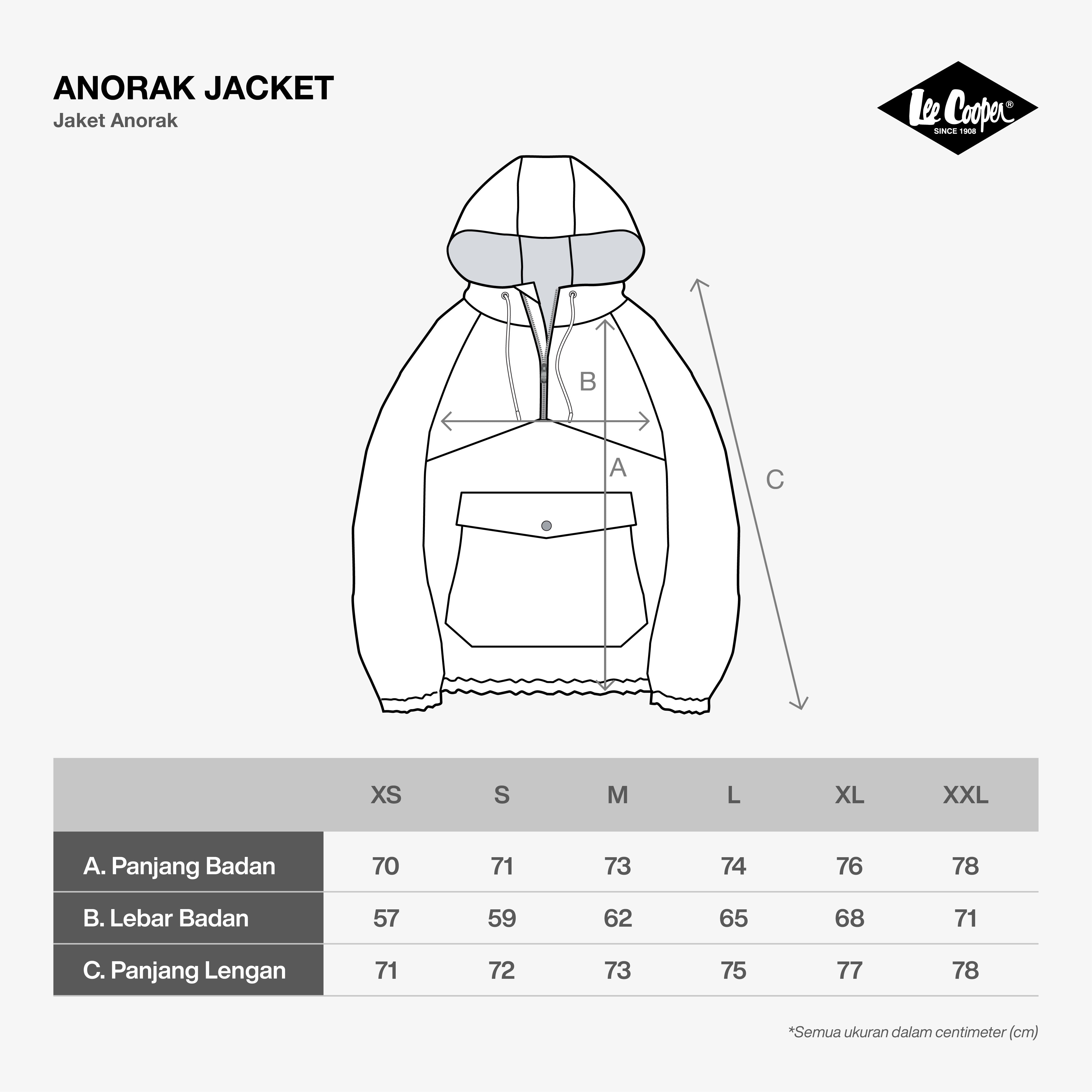 Lee Cooper Anorak Jacket Grant Navy