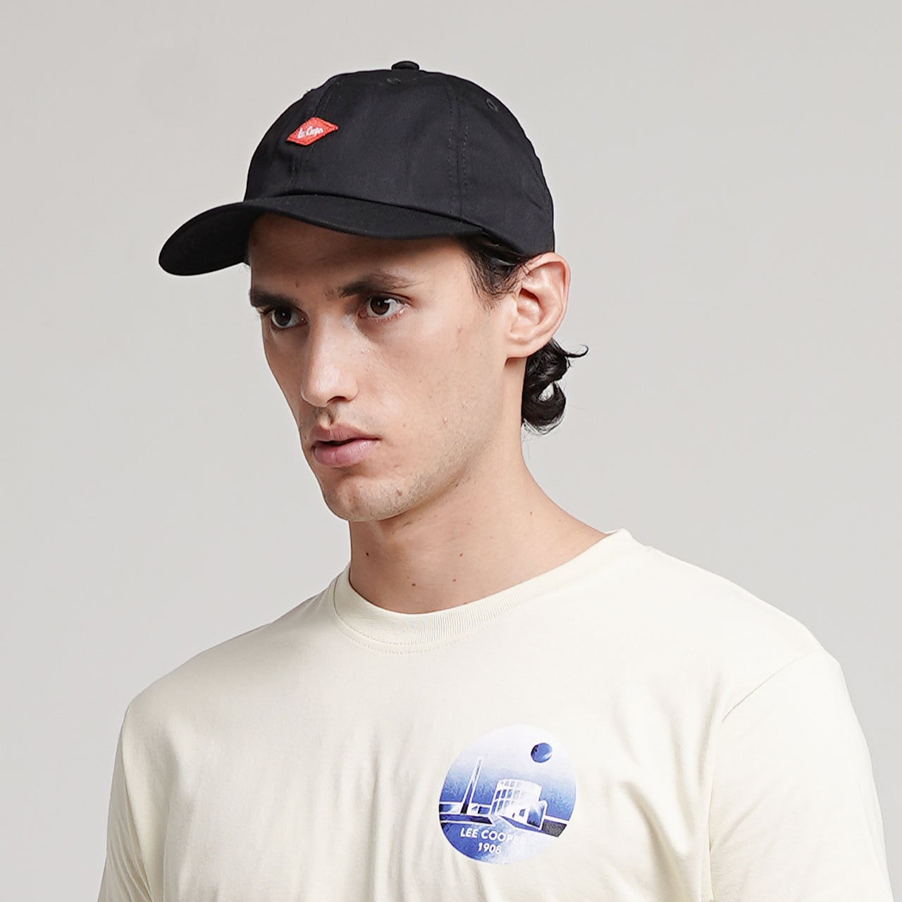 Lee Cooper Caps Logo Diamond Red Black