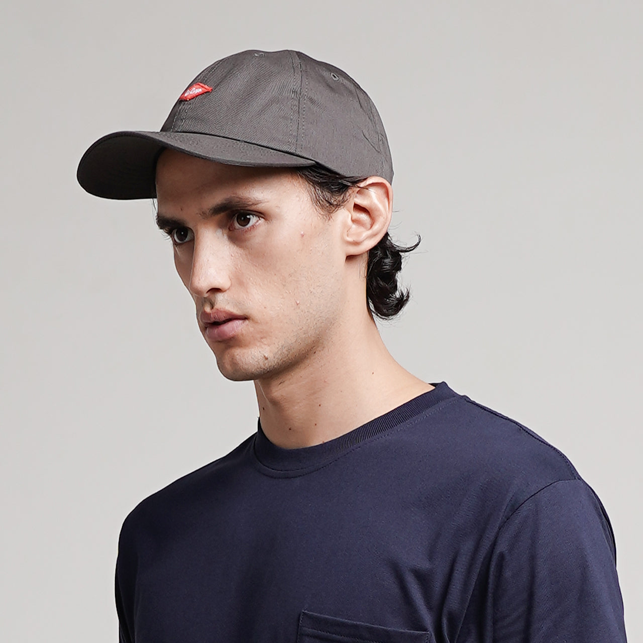 Lee Cooper Caps Logo Diamond Red Dark Grey