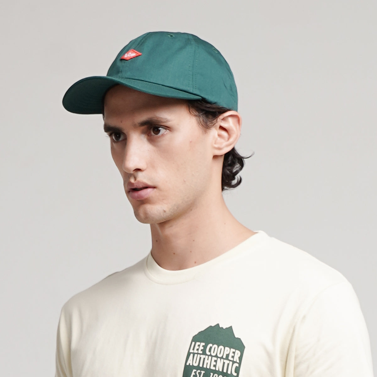 Lee Cooper Caps Logo Diamond Red Emerald Green