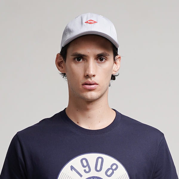 Lee Cooper Caps Logo Diamond Red Light Grey