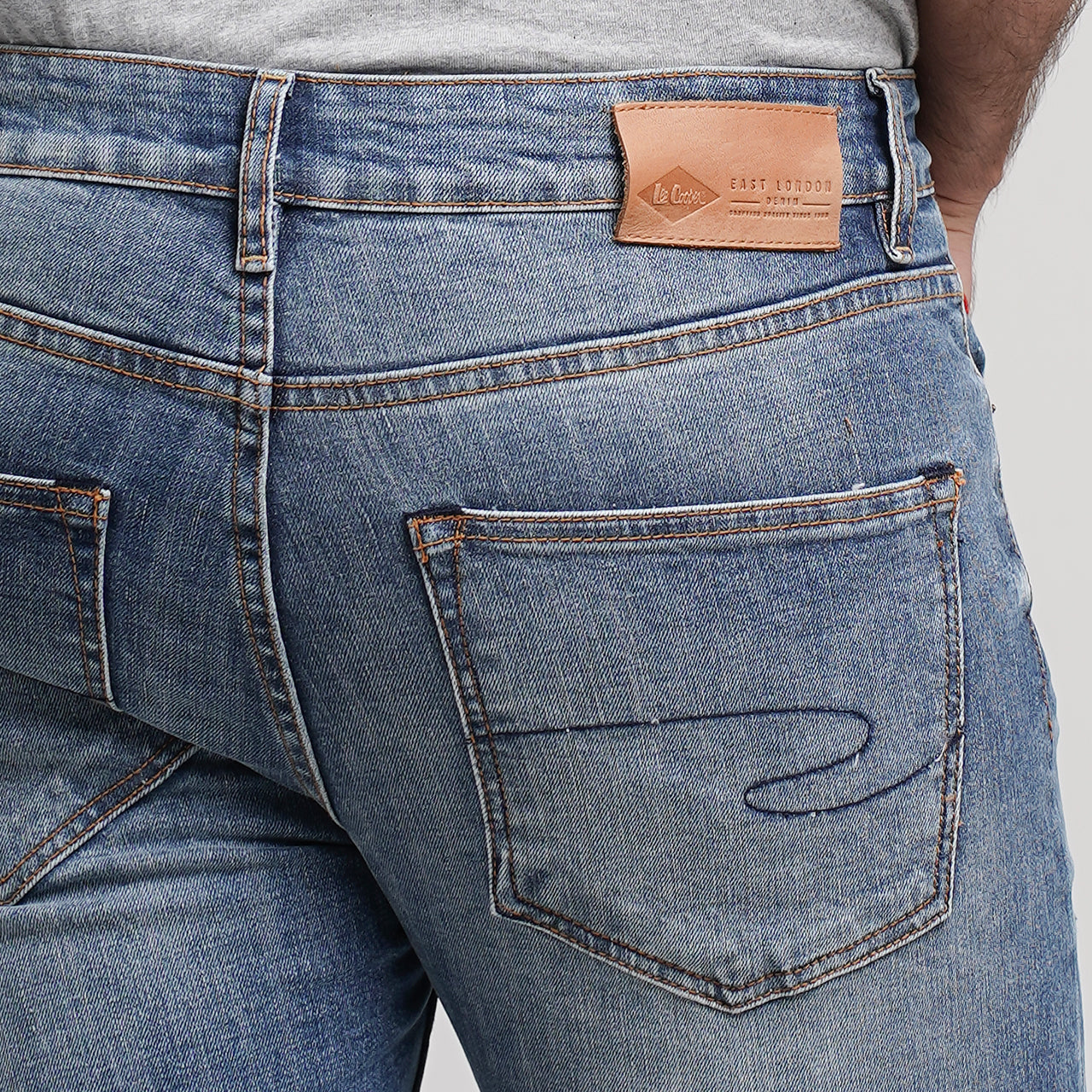 Lee Cooper Jeans Arthur Ripped Medium Blue