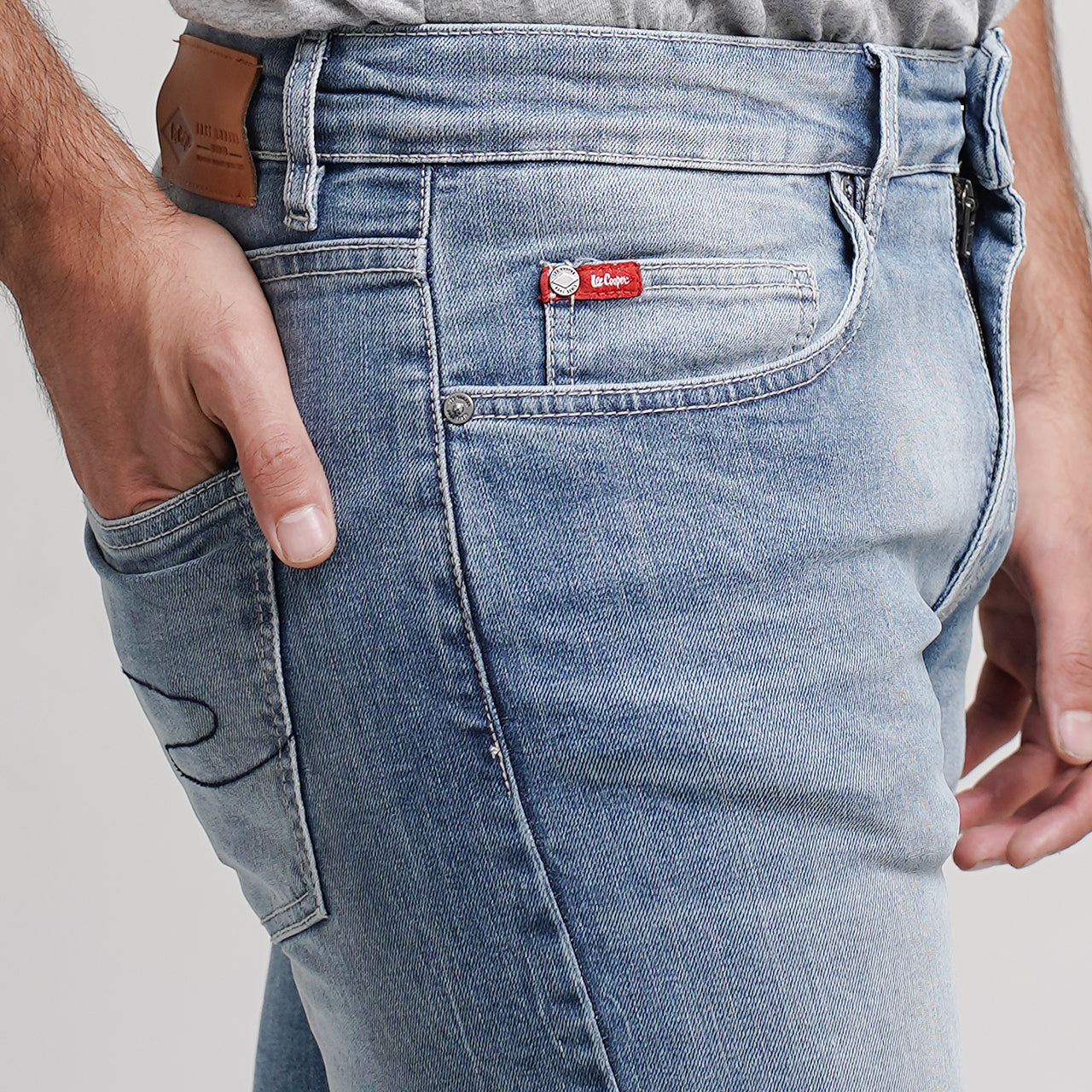 Lee Cooper Jeans Arthur Worn Light Blue Non Stretch