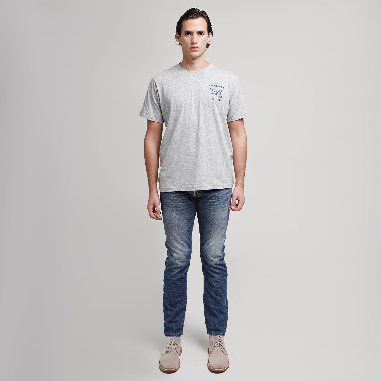 Lee Cooper Jeans Arthur Worn Medium Blue Stretch