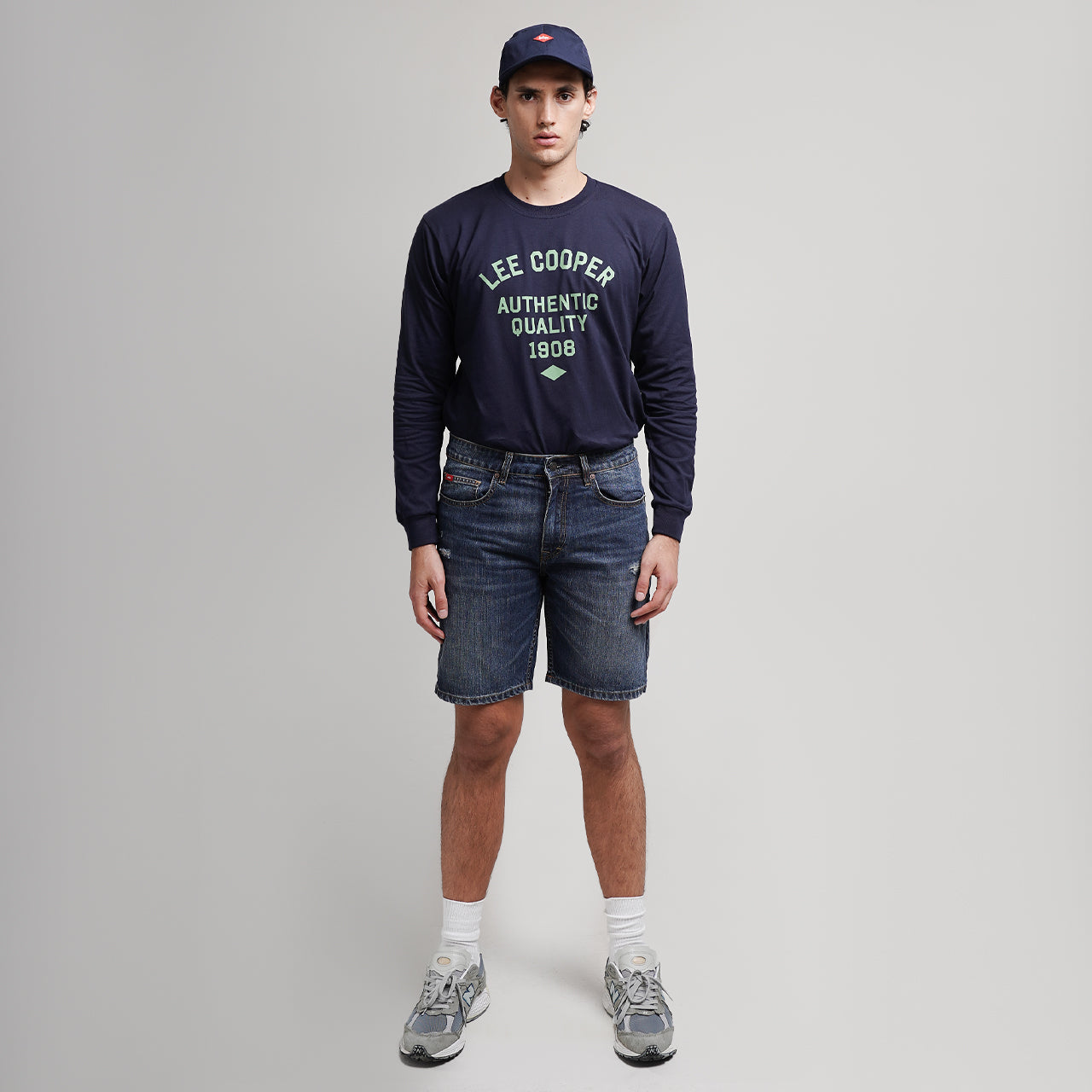 Lee Cooper Jeans Short Ripped Dark Blue