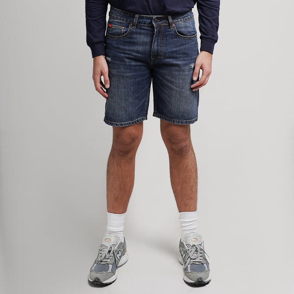 Lee Cooper Jeans Short Ripped Dark Blue