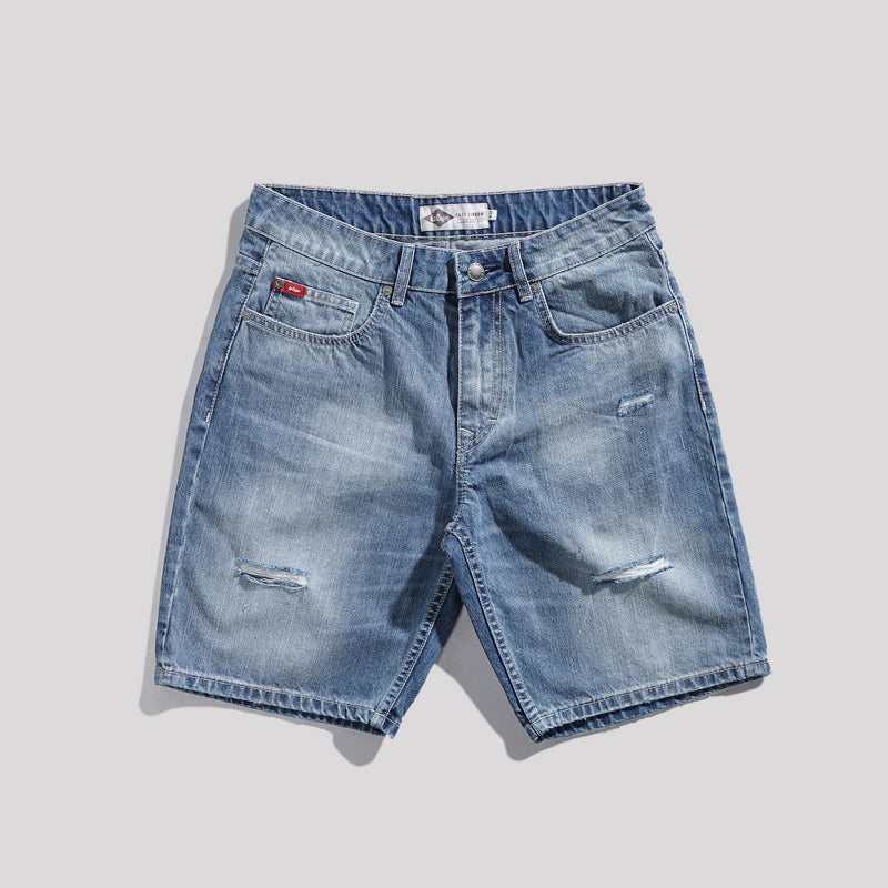 Lee Cooper Jeans Short Ripped Light Blue