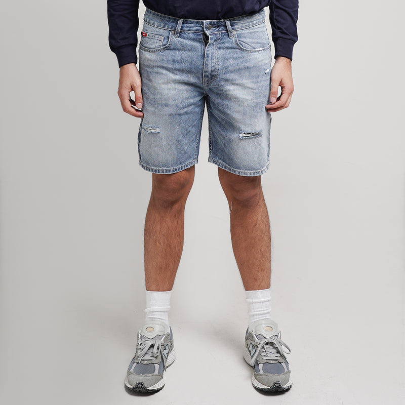 Lee Cooper Jeans Short Ripped Light Blue