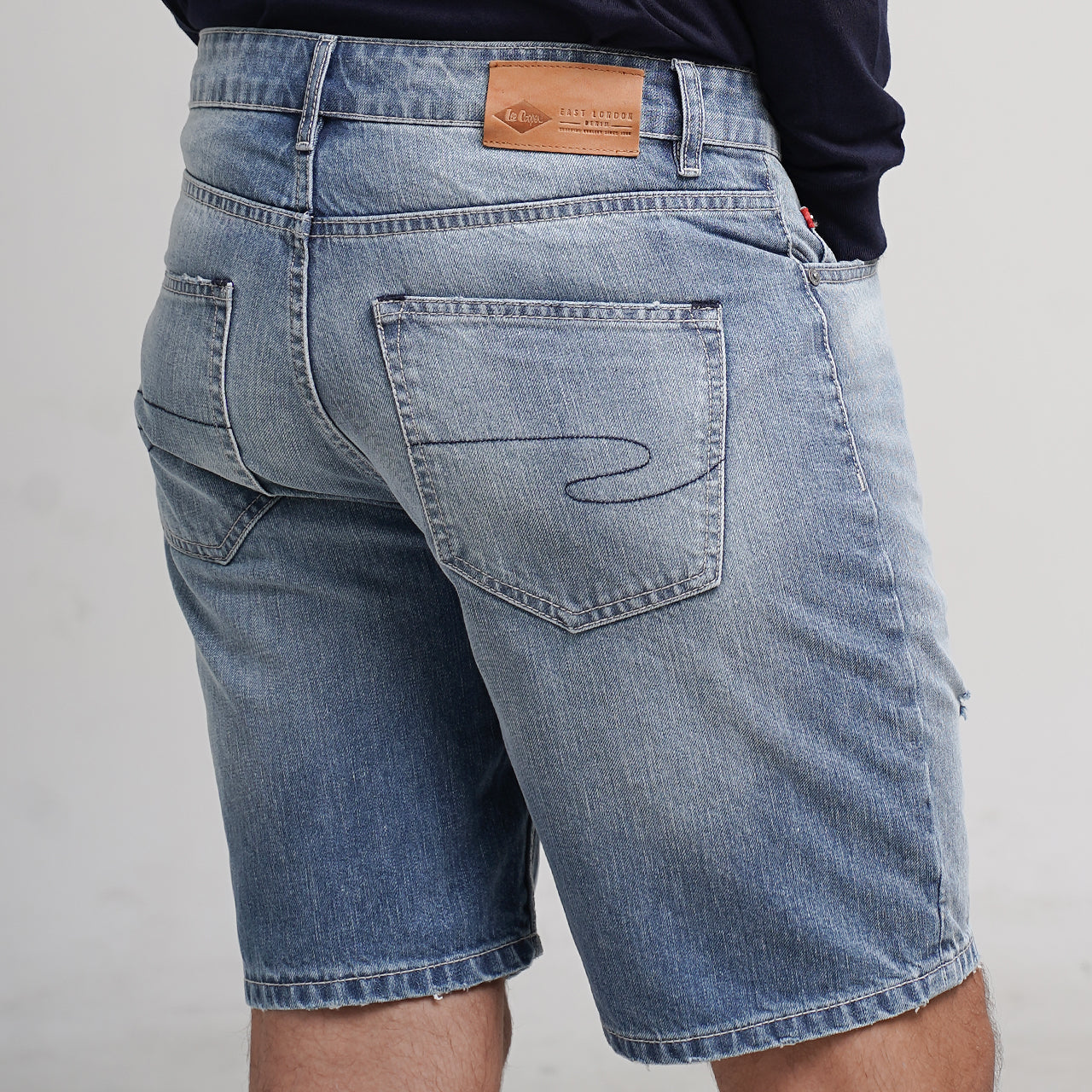 Lee Cooper Jeans Short Ripped Light Blue