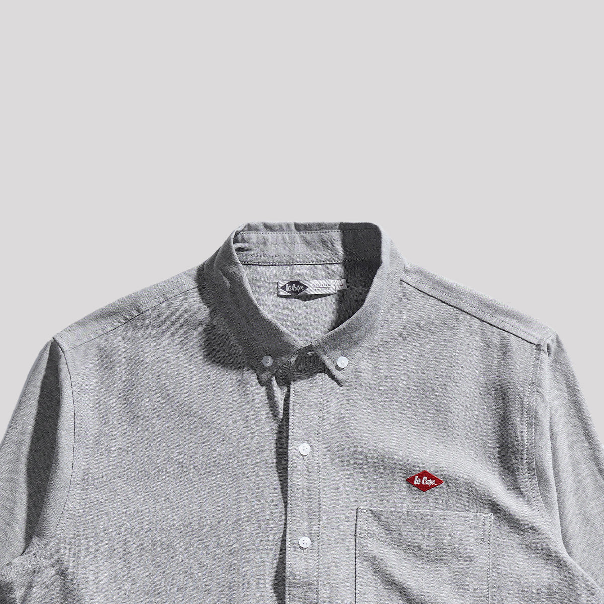 Lee Cooper Long Shirt Alcott Light Grey