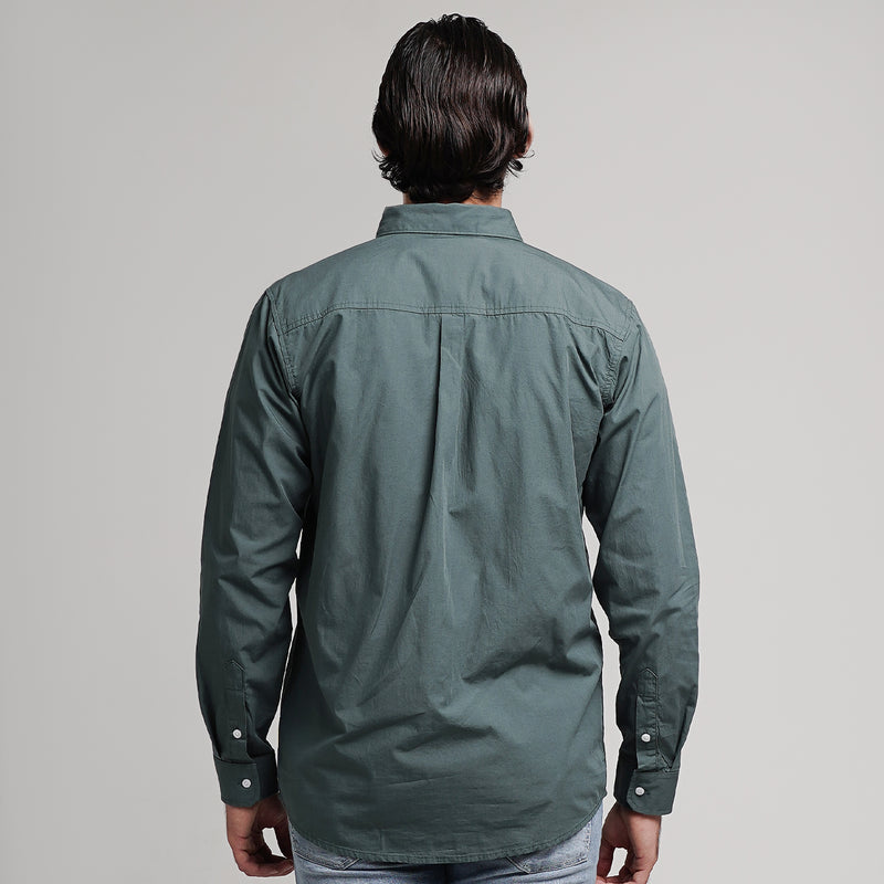 Lee Cooper Long Shirt Everett Emerald Green