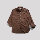 Lee Cooper Long Shirt Everett Medium Brown