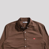 Lee Cooper Long Shirt Everett Medium Brown