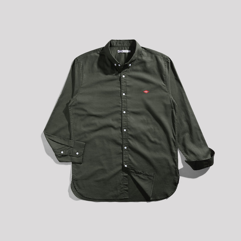 Lee Cooper Long Shirt Everett Olive