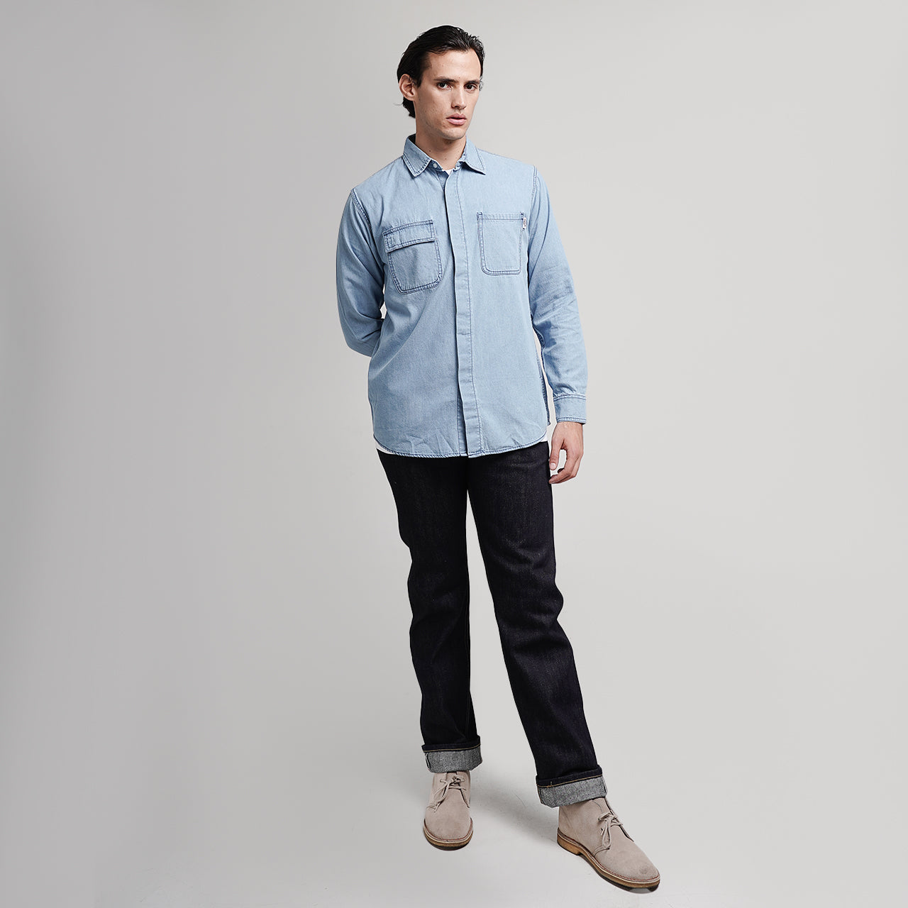 Lee Cooper Long Shirt Reece Worn Light Blue