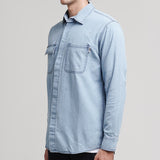 Lee Cooper Long Shirt Reece Worn Light Blue