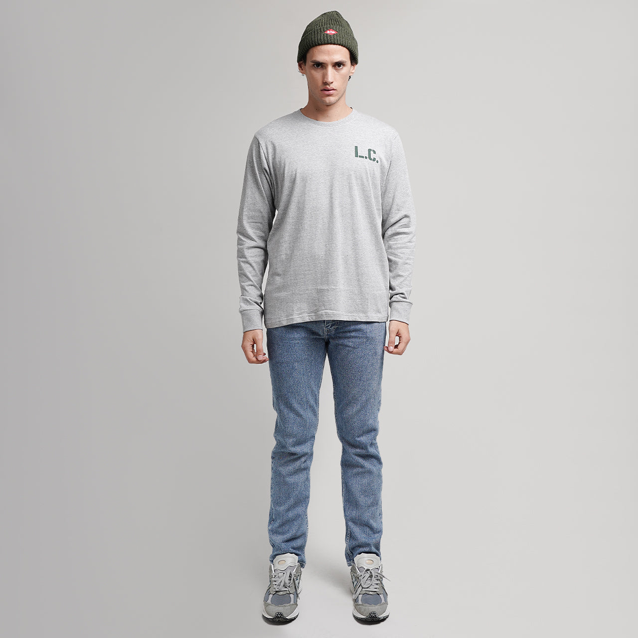 Lee Cooper Long Sleeve Stancil Misty 71