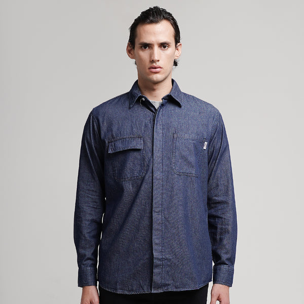 Lee Cooper Shirt Reece Worn Dark Blue