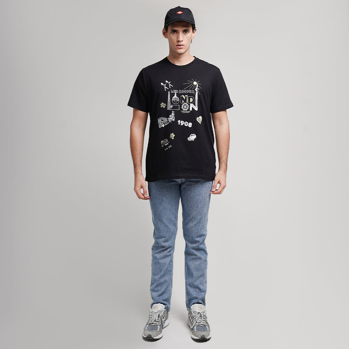 Lee Cooper T-Shirt Draw Black