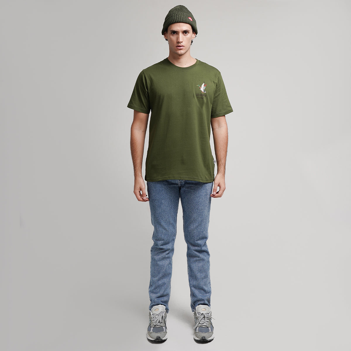 Lee Cooper T-Shirt Duck Olive