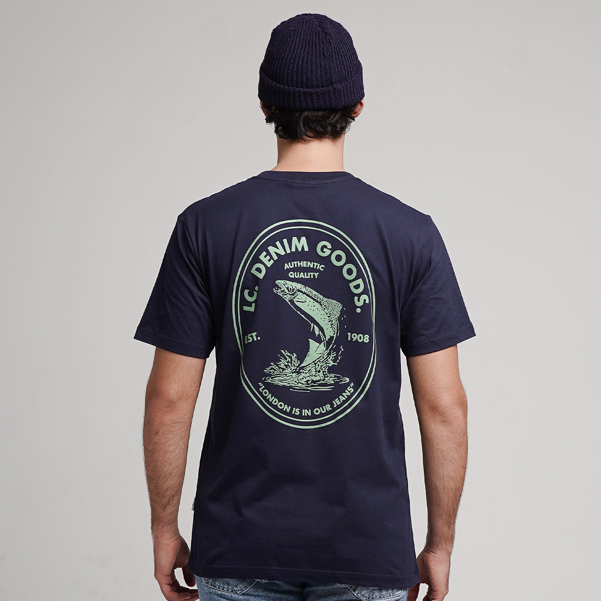 Lee Cooper T-Shirt Fish Navy