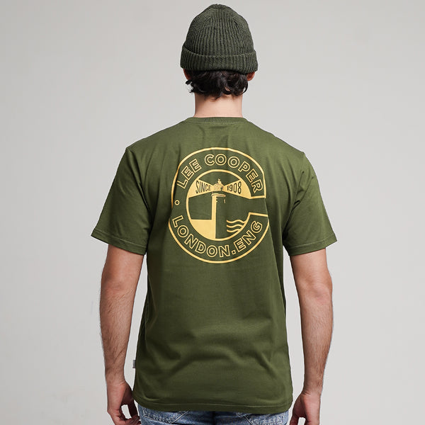 Lee Cooper T-Shirt Light House Olive