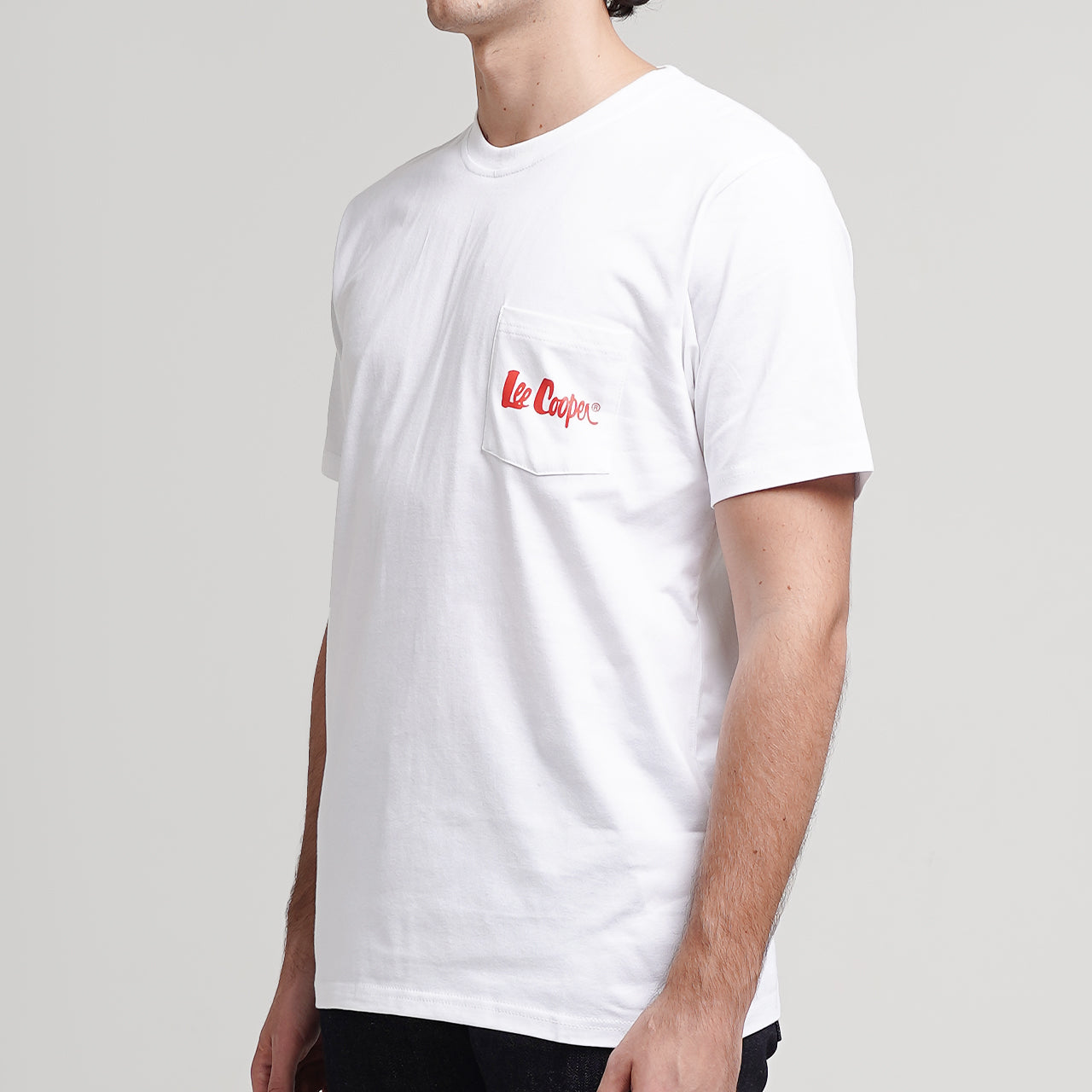 Lee Cooper T-Shirt Logo Type Pocket White