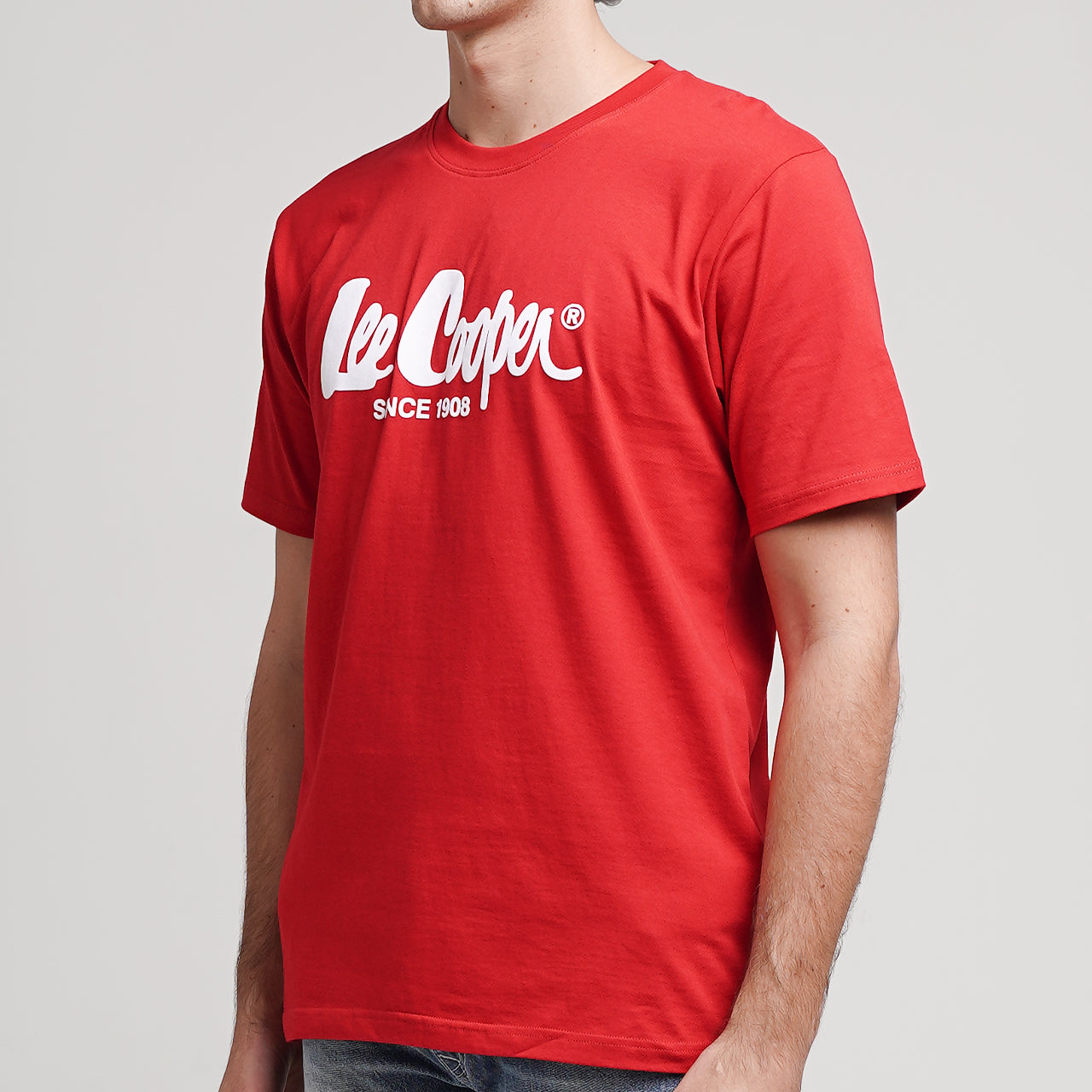 Lee Cooper T-Shirt Logo Type Red