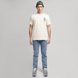Lee Cooper T-Shirt Planet Earth Cream