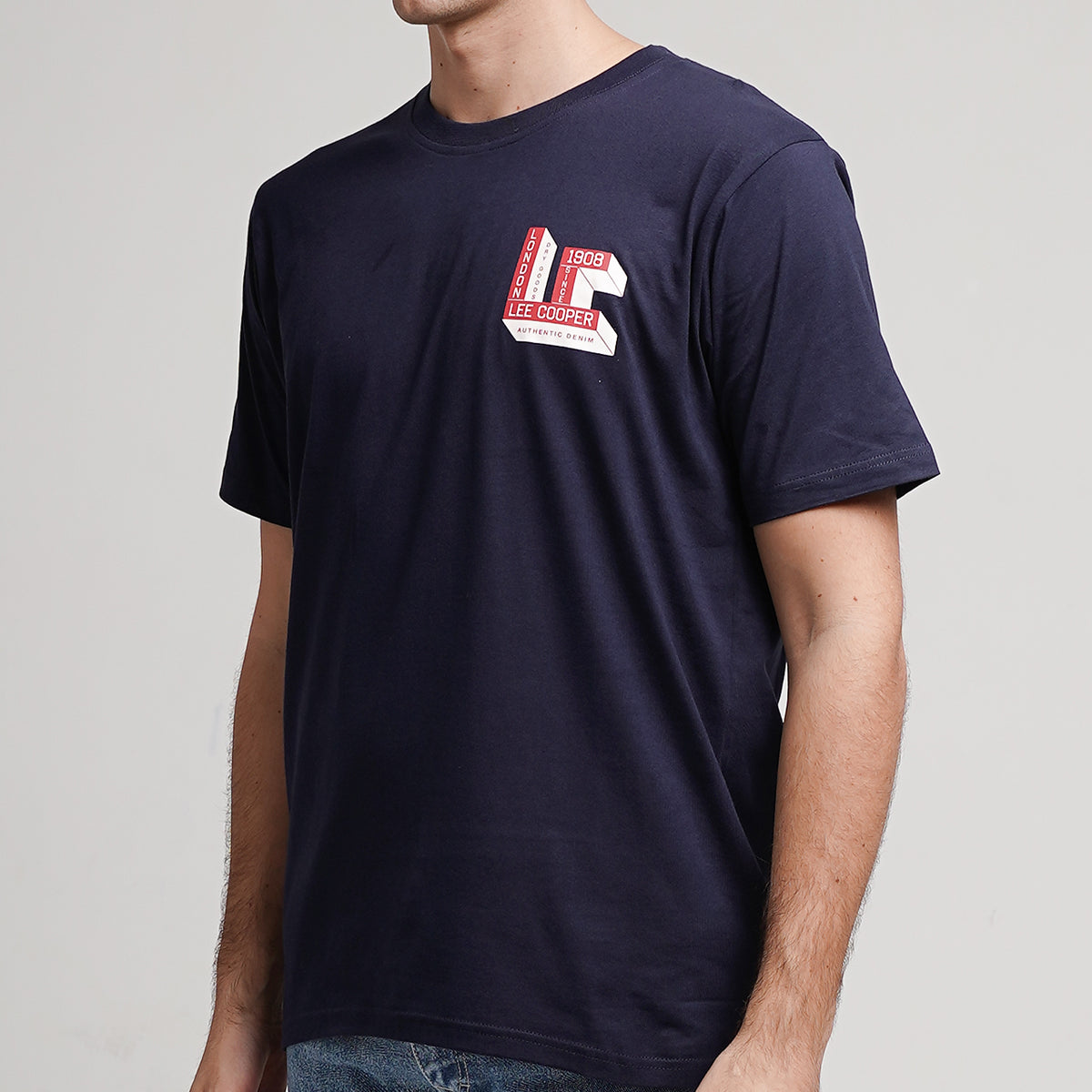 Lee Cooper T-Shirt Sign Navy