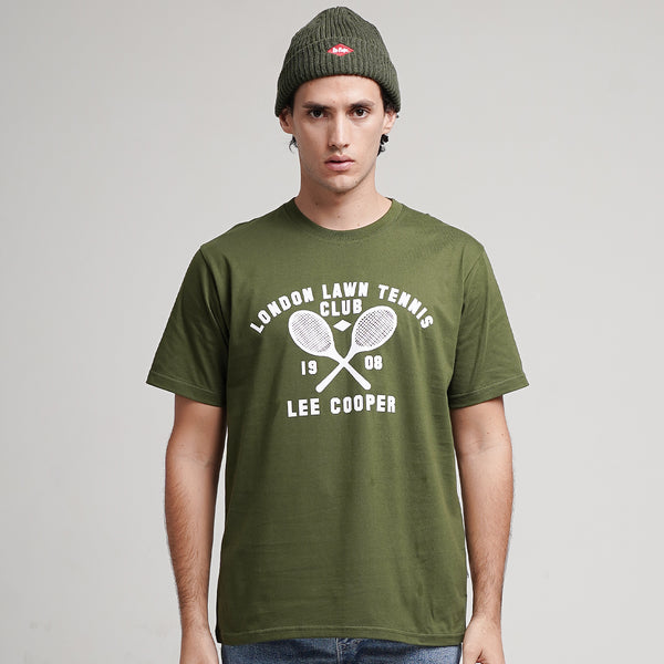 Lee Cooper T-Shirt Tenis Olive