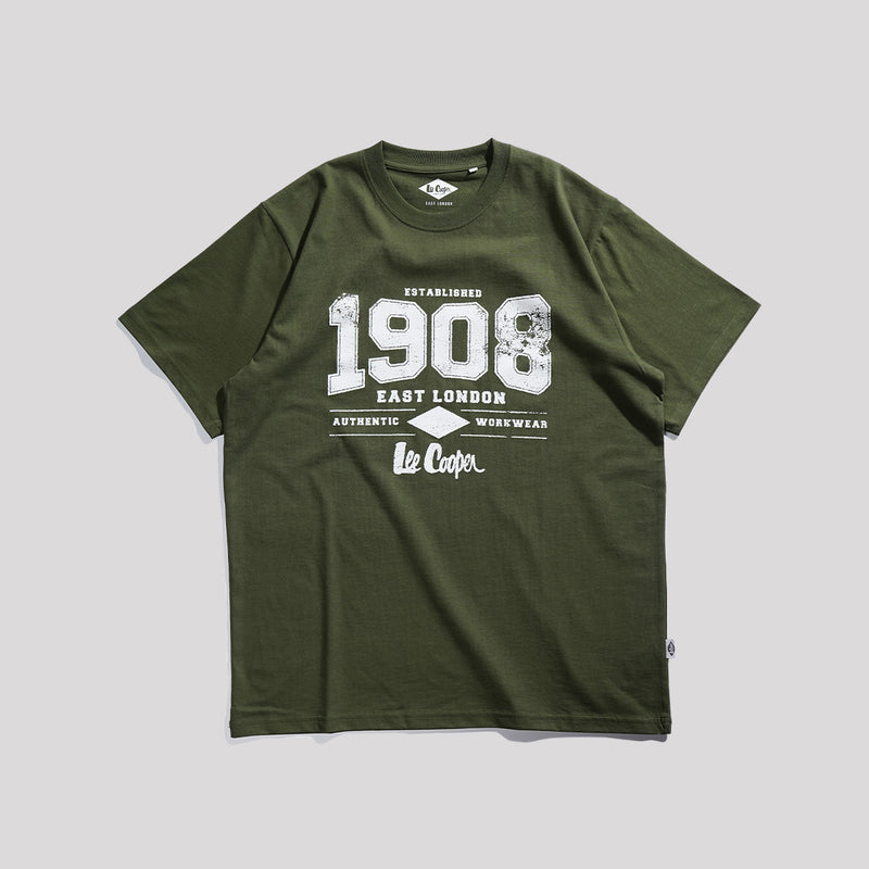 Lee Cooper T-Shirt 1908 Fade Olive